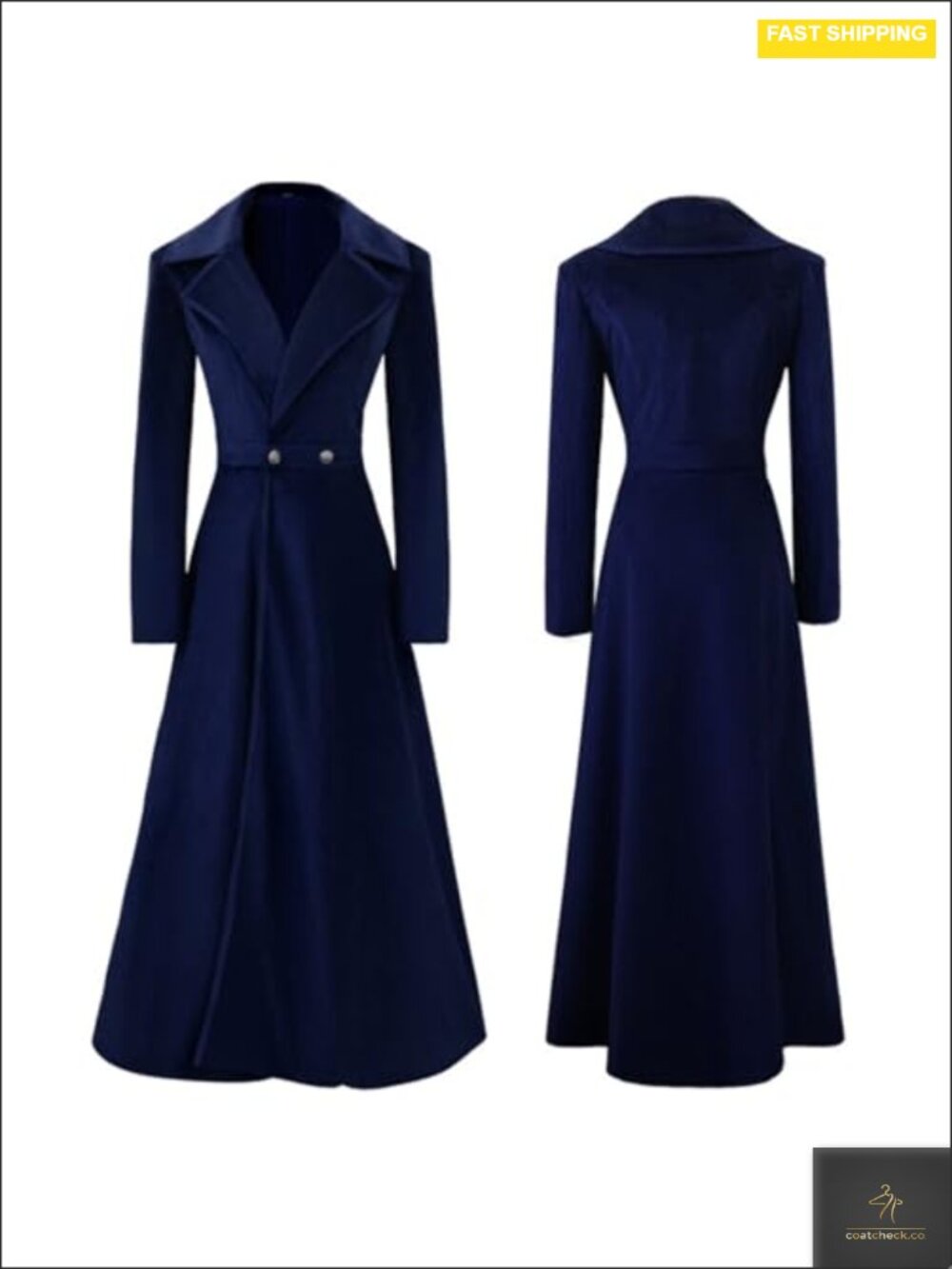 Women Victorian Steampunk Tailcoat Double Breasted Long Trench Coat Medieval
